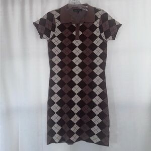 Kendall & Kylie Collared Short Sleeve Dress